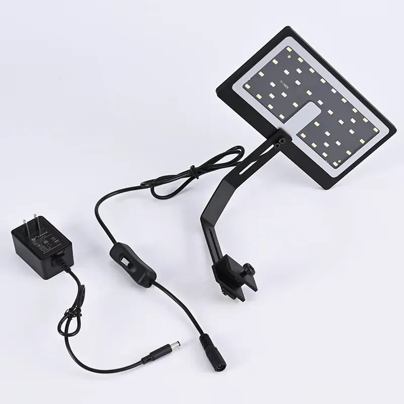 Planted Aquarium Hours - 小型水槽用LEDライト 12W アルミ合金製 防水 フルスペクトル クリップ式ランプ