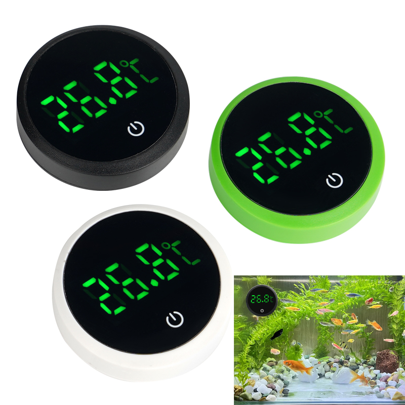 Aquarium Planted Seeds - LED デジタル水族館温度計 LED ディスプレイ電子水槽水温測定制御温度計ゲージ