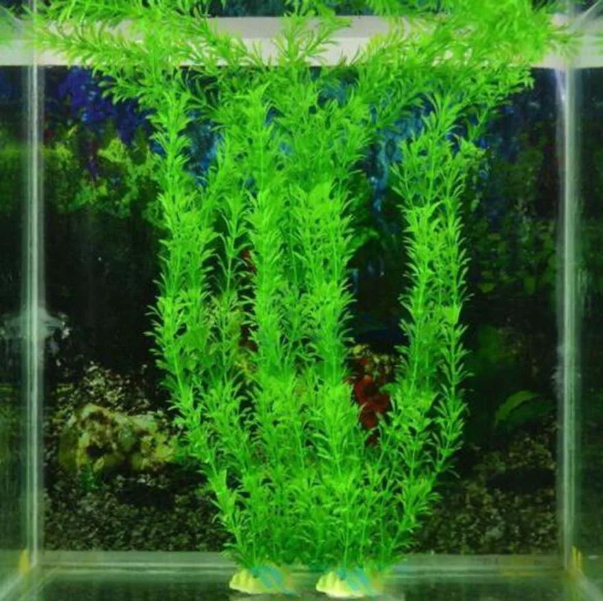 Aquarium Planted Seeds - プラスチック水族館の水槽の装飾水雑草植物人工緑の草
