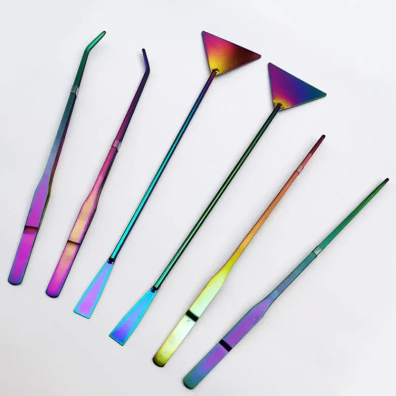 Planted Aquarium Maintenance Kit - ステンレス鋼の湾曲した水族館のピンセット,カラフルな植物のピンセット,魚のタンククリーナー,水族館のアクセサリー,27cm