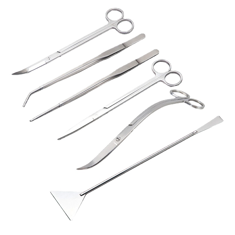 Aquarium Plant Utensils - 水族館はさみツール水槽ピンセット植物波はさみ草ステンレスクリーニングツール収納ホルダー水族館アクセサリー