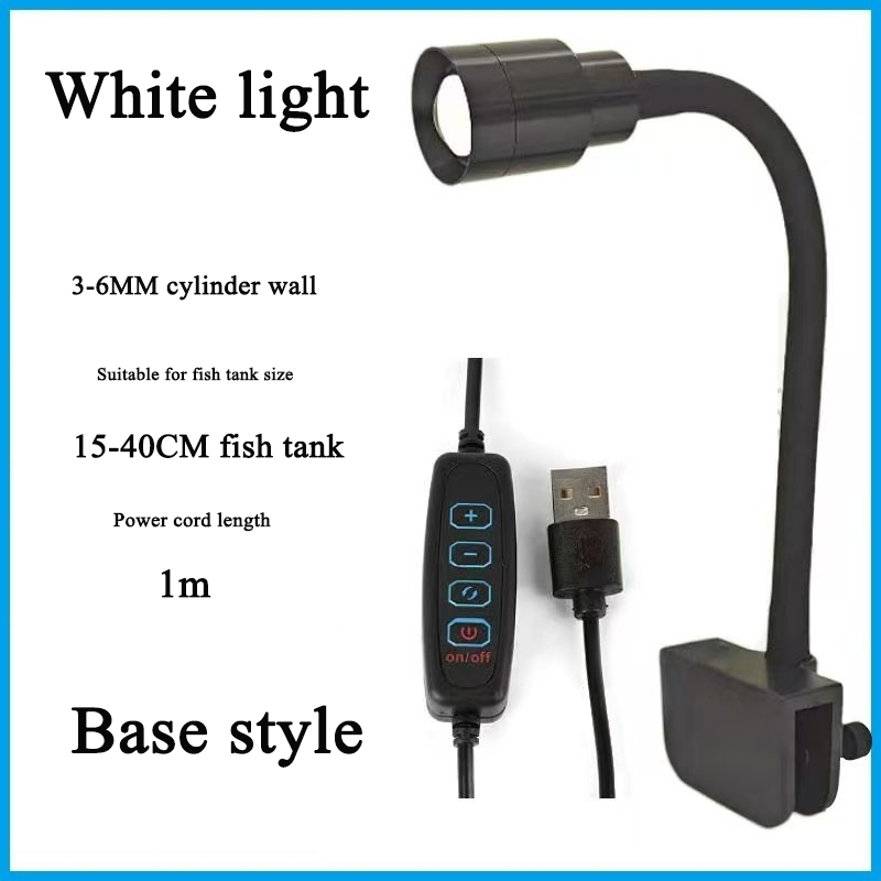 Aquarium Plant Light Spectrum - 水族館ライト フルスペクトル水槽 LED ズーム可能なライト 水槽の雰囲気スポットライト 植物用