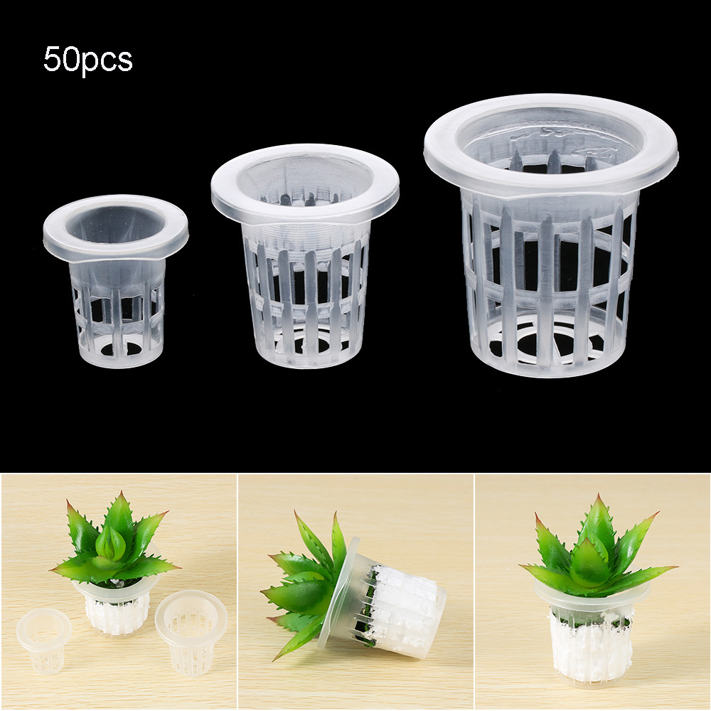 Aquarium Planted Seeds - 10/50 個ガーデン用品水族館植栽無土壌水耕植木鉢種子トレイ保育園スポンジ植栽バスケット