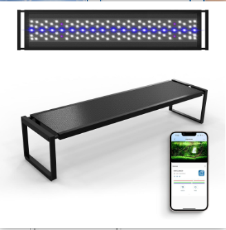 Aquarium Plant Light Spectrum - FZONE 水槽用ライト、植物用 72W LED 水槽ライト、47～55 インチ用、フルスペクトル、APP