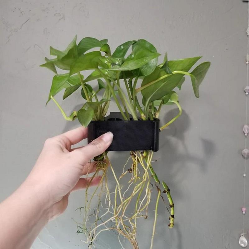 Emersed Plants Aquarium - 穴のあるハンギングプランターポット,魚の植物のサポート,水族館のプランターカップ,装飾用