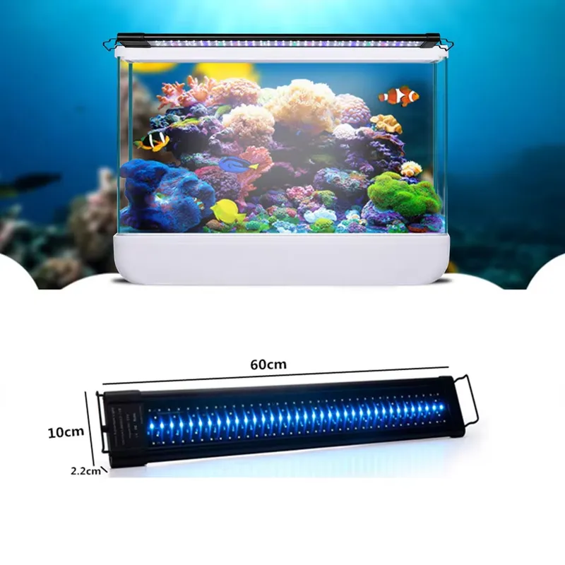 Planted Aquarium Hours - 48W IP68 LED水槽ライト 90cm水槽用 WRGBタイマー付き 植物育成ライト