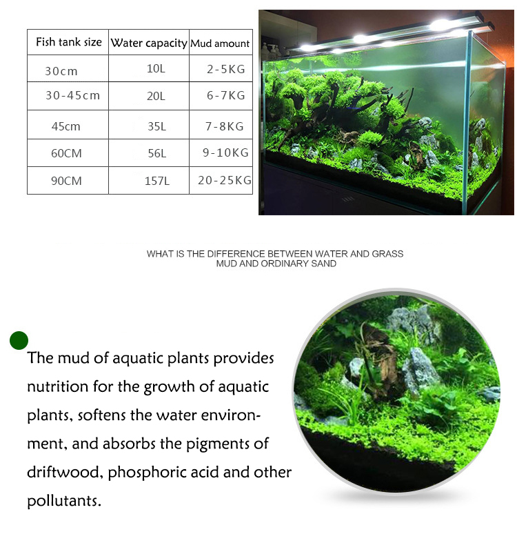 水族館の水草泥植物の種子土壌水槽底砂栄養土壌黒泥水草水槽底土 - Aquarium Planted Seeds のレビューと価格