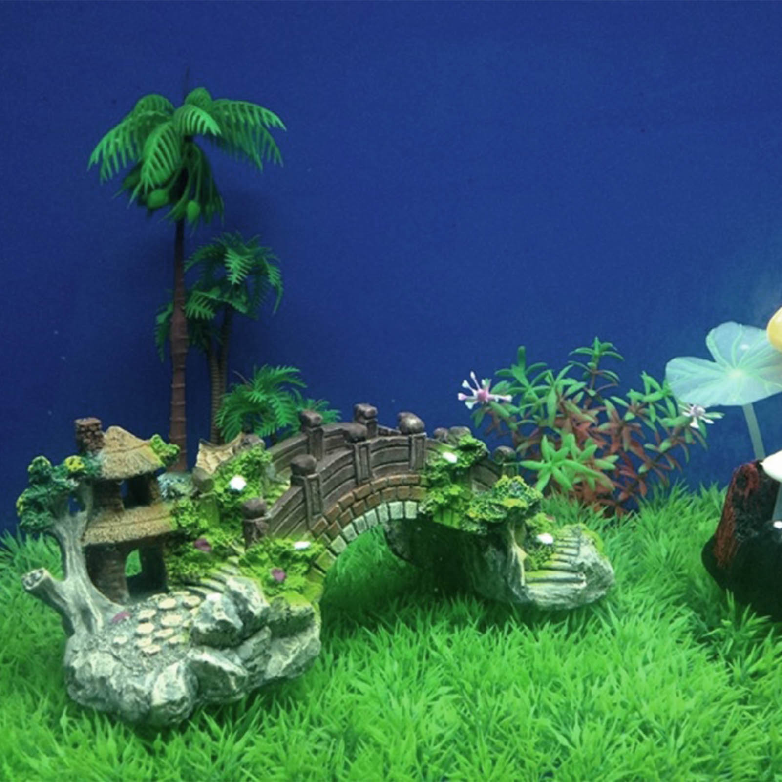 水槽人工橋樹脂風景装飾橋水族館機器アクセサリー飾り洞窟水生ペ - Aquarium Planted Seeds のレビューと価格
