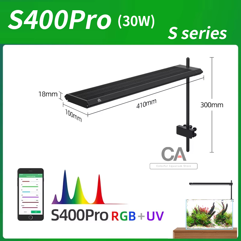 WEEK AQUA Sシリーズ RGB+UV フルスペクトル - Aquarium Plant Light Spectrum のレビューと価格
