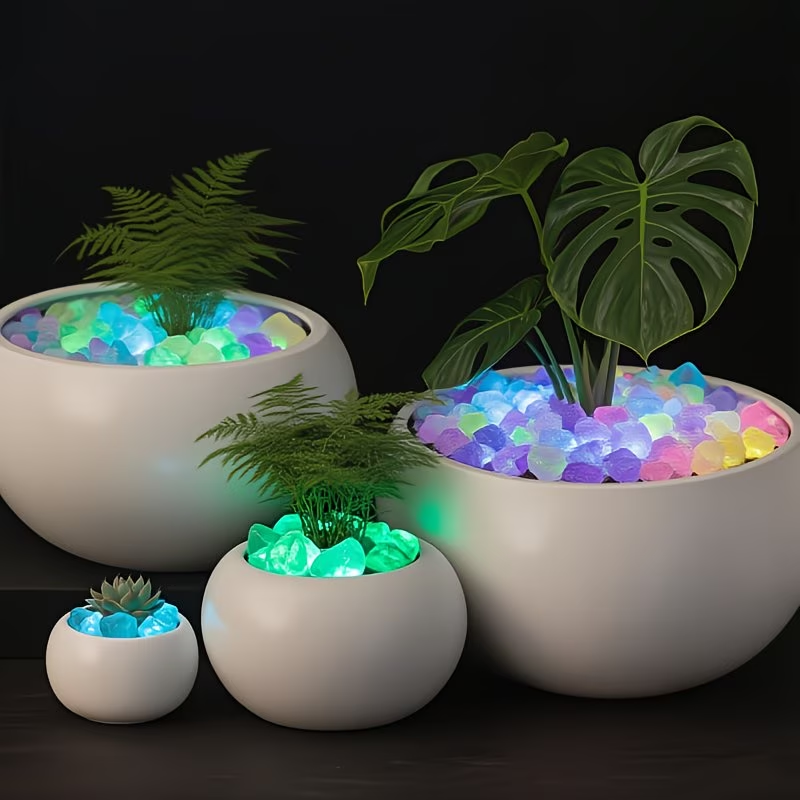 300個入り発光小石セット、0.9〜1.5cm樹脂製グロース - Planted Aquarium Supplies のレビューと価格