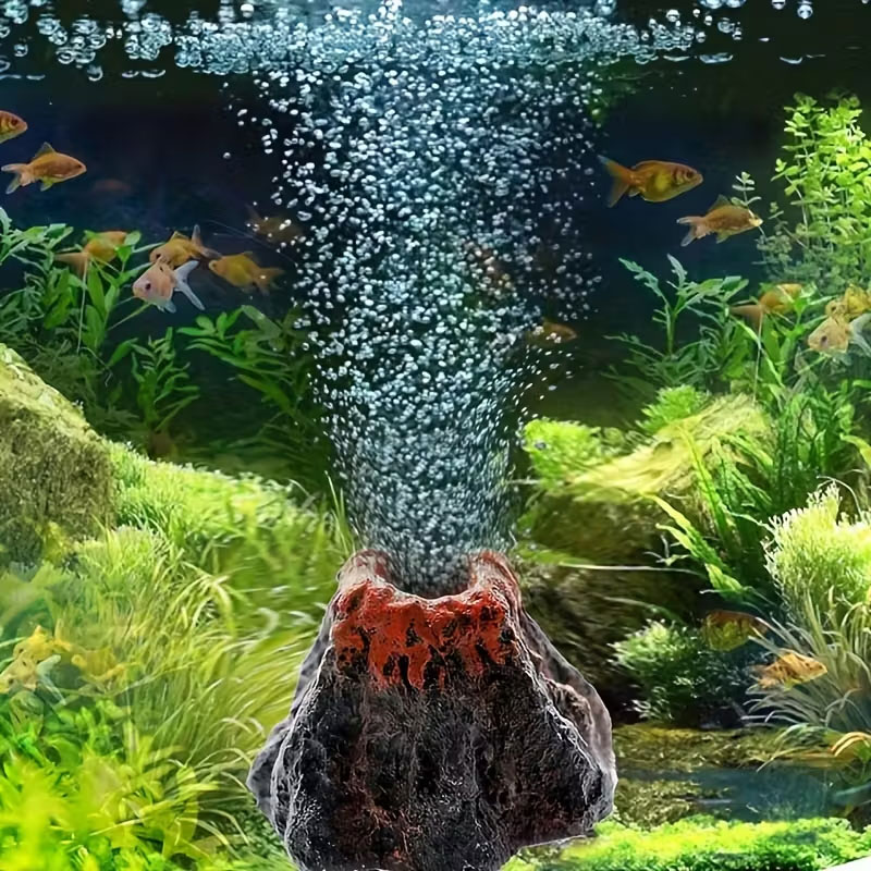 水槽用火山石バブルストーン、電池不要、酸素と装飾を向上させ、 - Aquarium Planted Seeds のレビューと価格