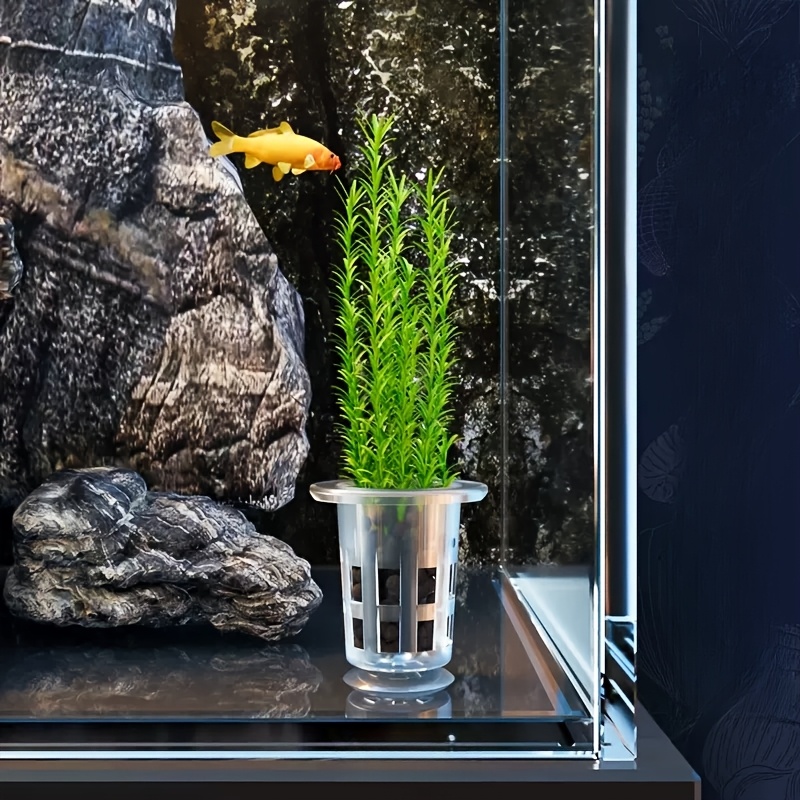 淡水水槽植栽用の水耕栽培ネットポット、吸盤ベース、土を使わな - Aquarium Planted Seeds のレビューと価格