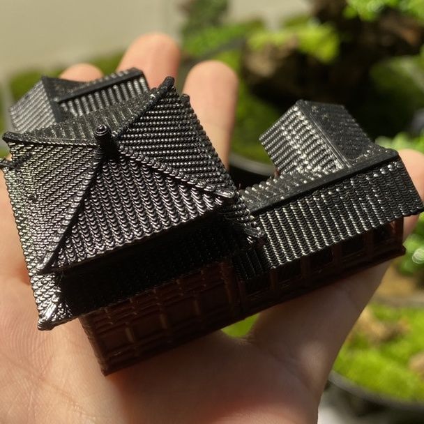 古代中国風建築モデル水族館マイクロ風景盆栽3Dプリントアート - Planted Aquarium Models のレビューと価格