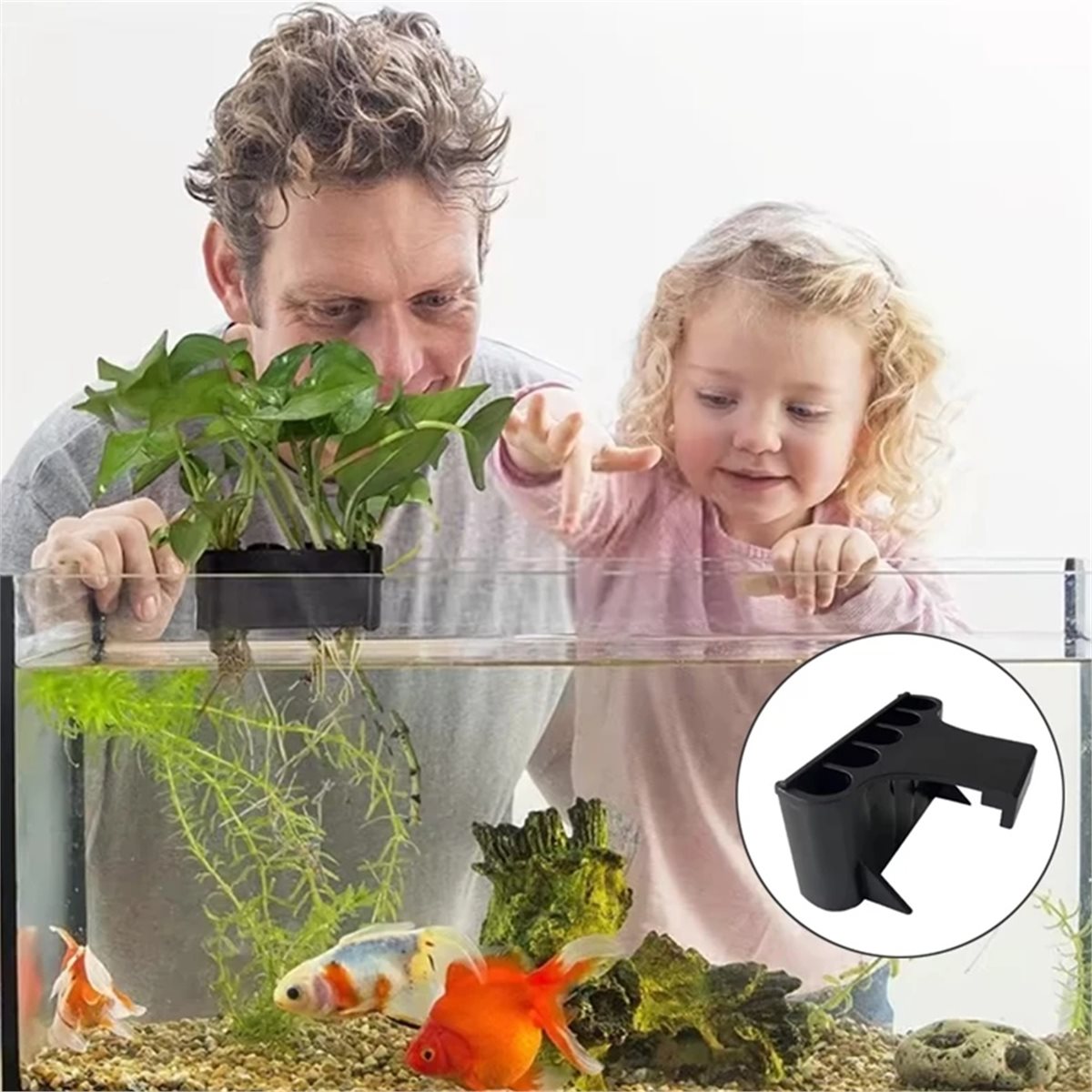 (ABAB) 水槽用植物ホルダー 水槽用吊り下げ式水生プラン - Emersed Plants Aquarium のレビューと価格