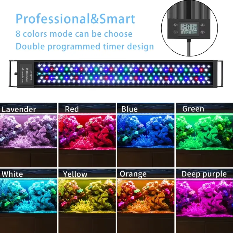 75cm 30インチ 水槽用LEDライト 魚タンク用LED  - Planted Aquarium Hours のレビューと価格