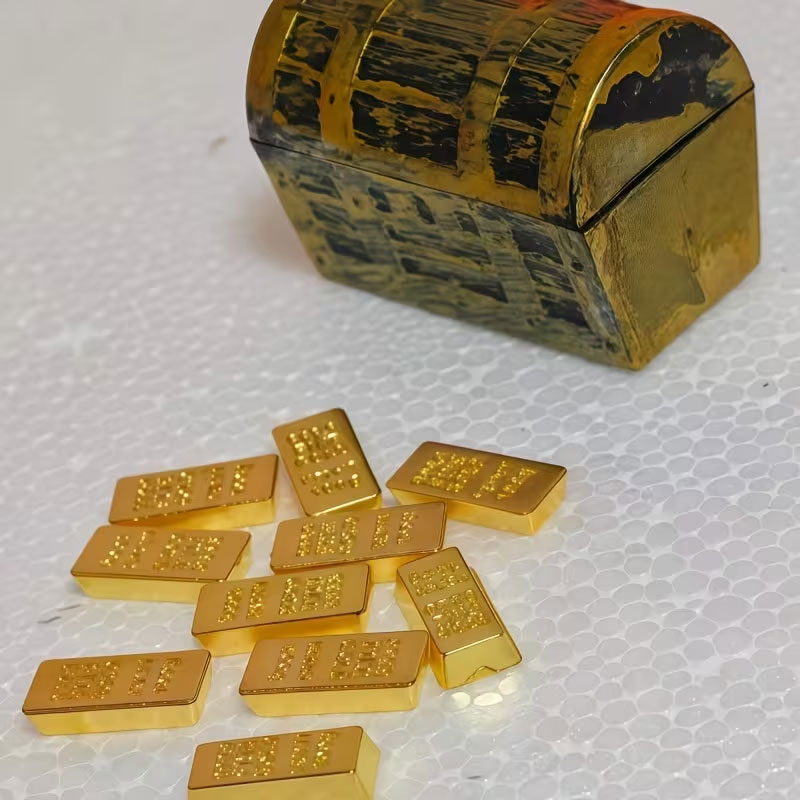 ミニ海賊宝箱1セット（金貨と金塊付き）- ハロウィンやクリス - Planted Aquarium Models のレビューと価格