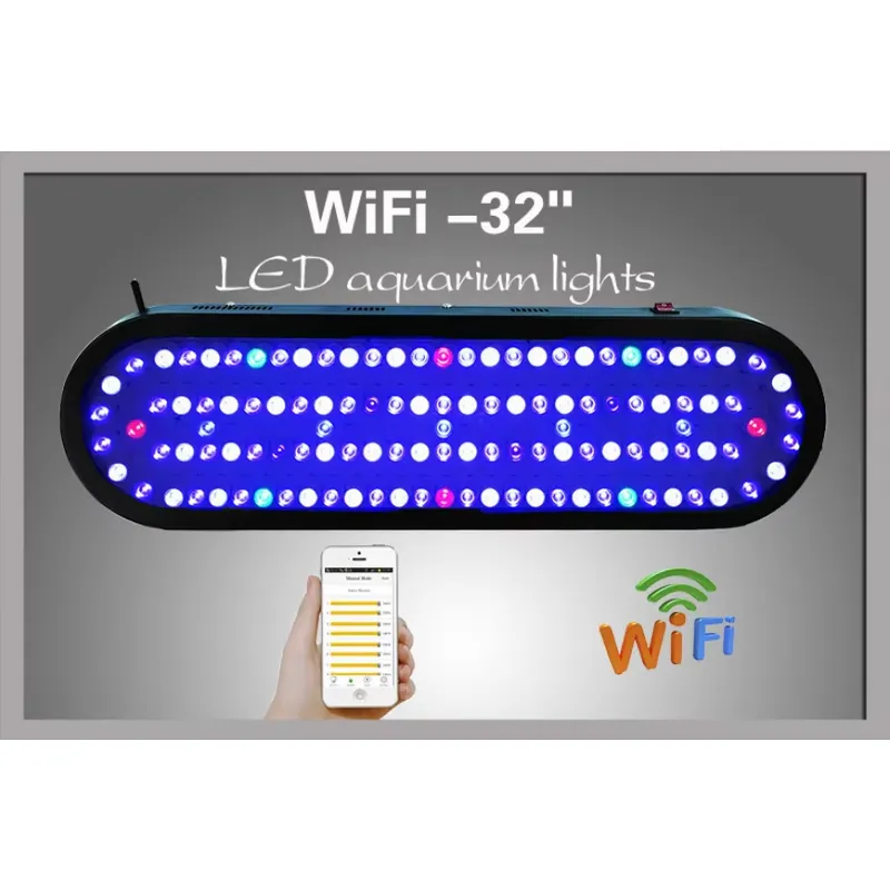 新しいWiFiアプリ制御300WフルスペクトルRGBスマート - Planted Aquarium Hours のレビューと価格