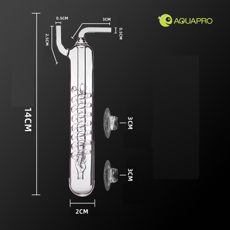 水族館スパイラルバブルレコーダーディフューザーガラス CO2 - Planted Aquarium Ada のレビューと価格