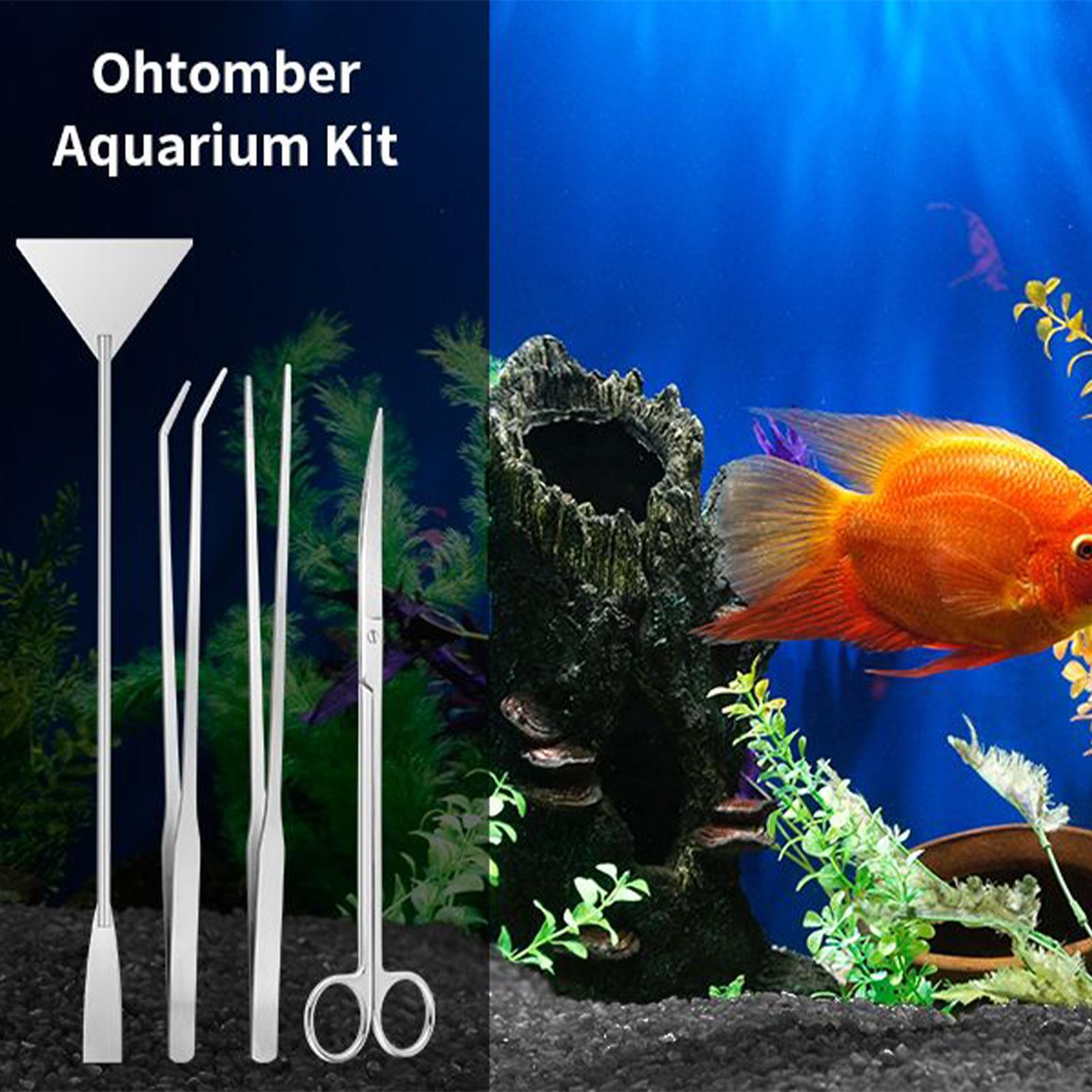 4個入り水槽ツールキット ステンレス製水槽清掃セット ピンセ - Planted Aquarium Maintenance Kit のレビューと価格