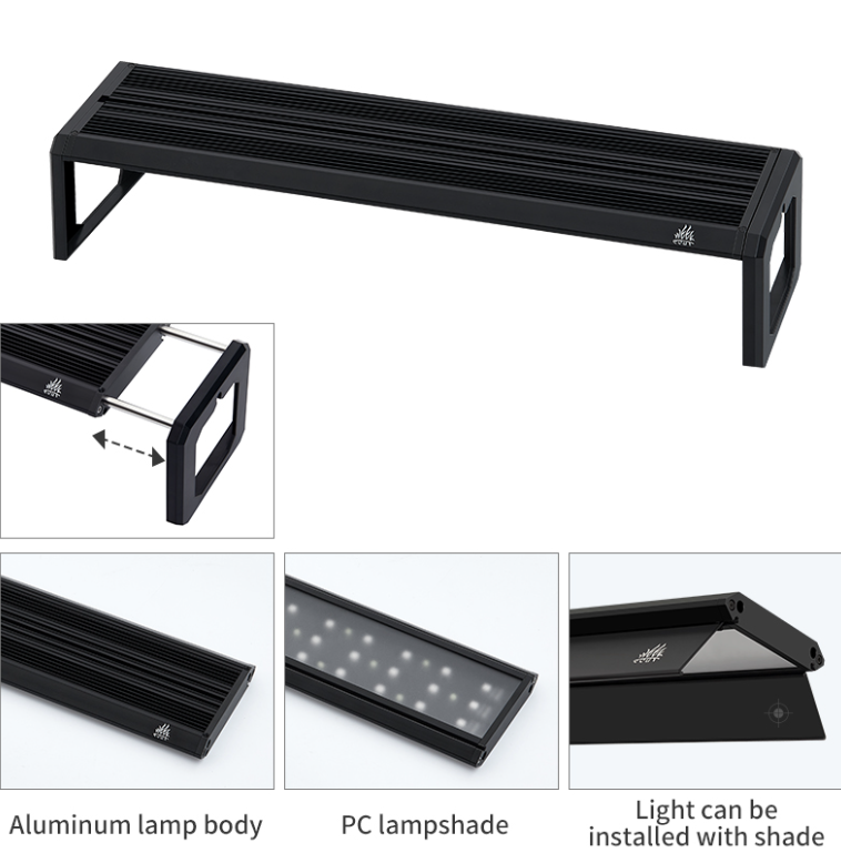 ウィークアクアMシリーズRGB UV LED水槽ライト、調整 - Planted Aquarium Supplies のレビューと価格