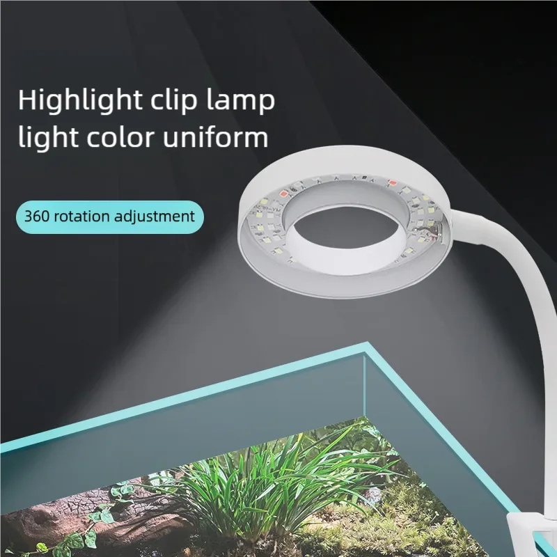 3W LEDクリップ式水槽ライト フルスペクトルUSB水槽ラ - Aquarium Plant Light Spectrum のレビューと価格