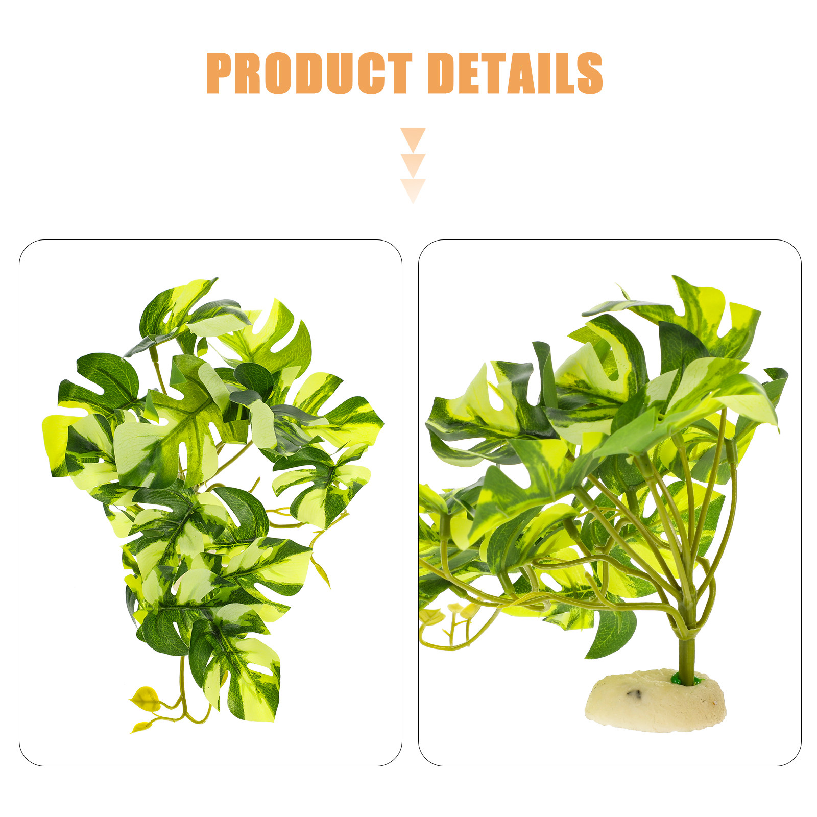 リアルな樹脂製爬虫類テラリウム植物シミュレーション水槽装飾品 - Planted Aquarium With Fish のレビューと価格
