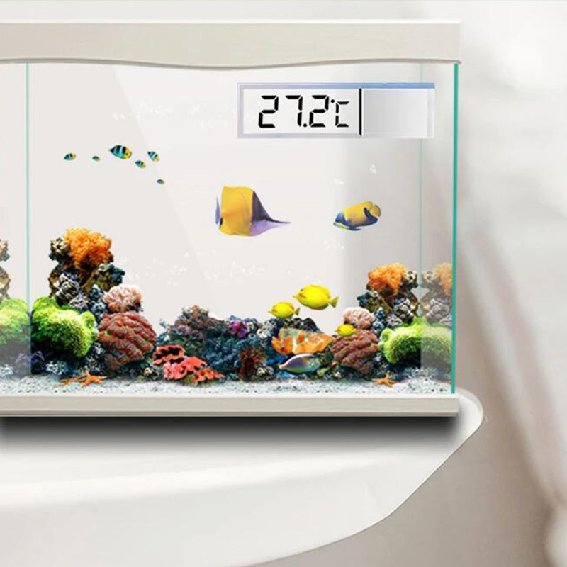 防水水族館温度計 3D デジタル液晶電子水槽温度魚カメ温度計 - Aquarium Planted Seeds のレビューと価格