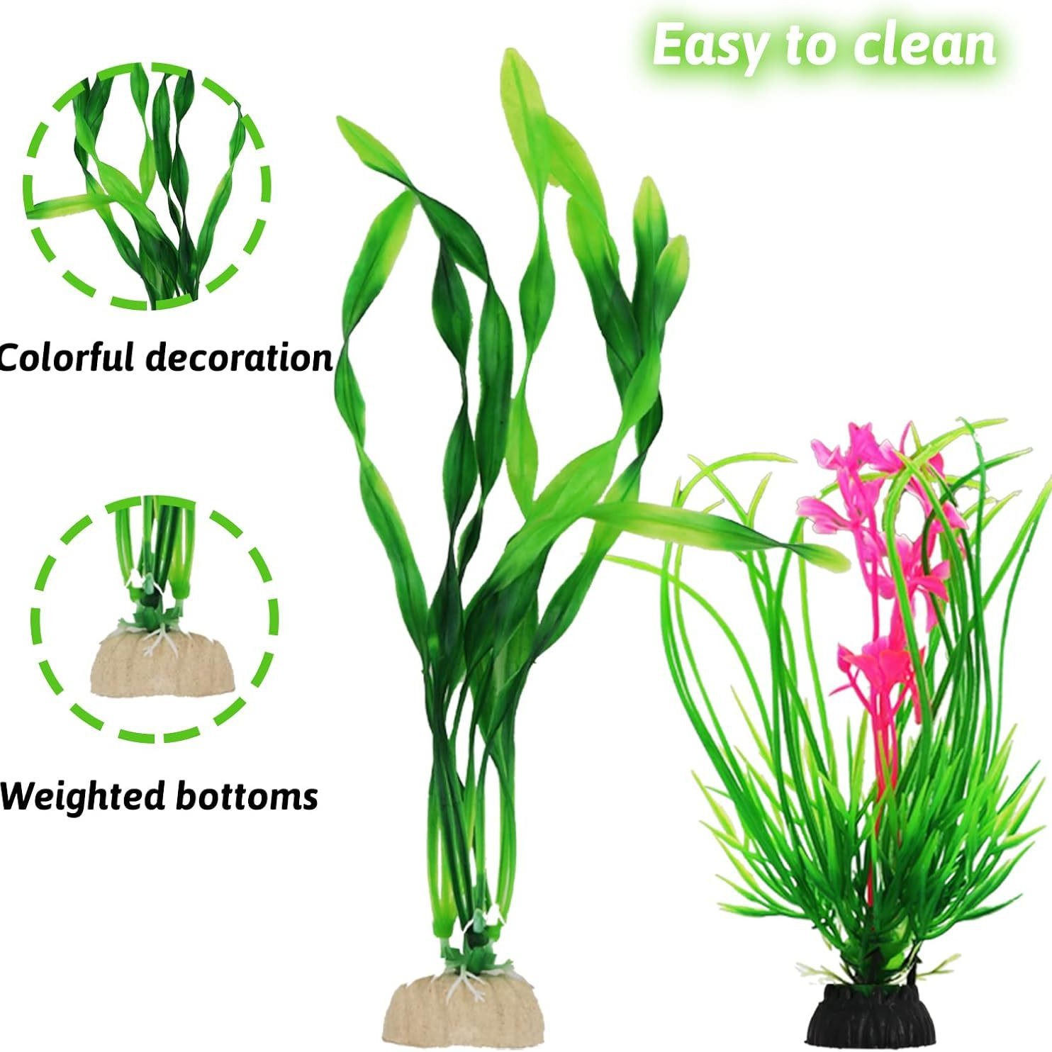 人工水槽植物セット 魚タンク装飾 プラスチック製水生植物 ア - Planted Aquarium For Beginners のレビューと価格