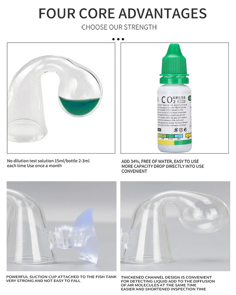 ZRDR水槽CO2インジケーターソリューション 魚タンク液体 - Planted Aquarium Ada のレビューと価格