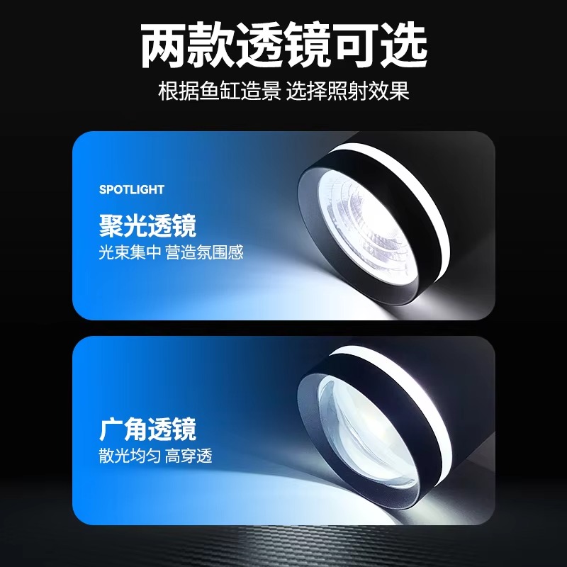 モダンな水槽ライトボックス、水槽水草用、3色16W COBフ - Aquarium Plant Light Spectrum のレビューと価格