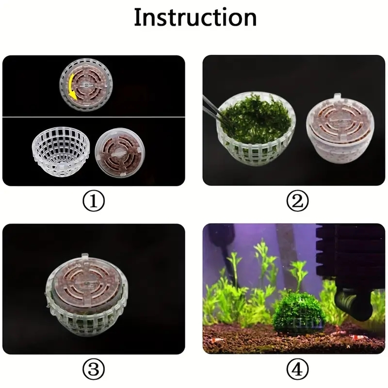 水族館モスボールホルダー2個、水槽DIYモスボール形状元モデ - Planted Aquarium Models のレビューと価格