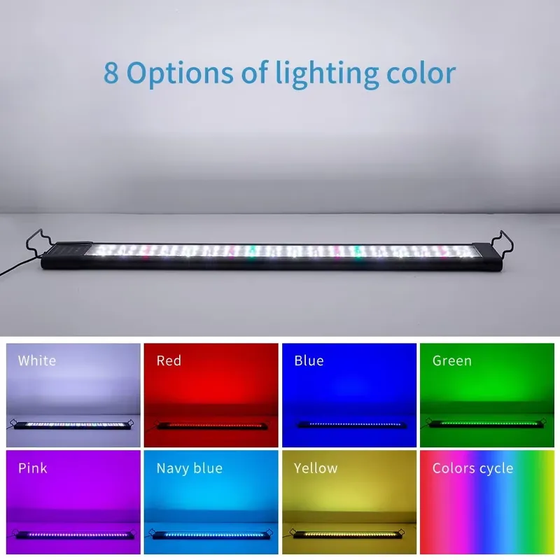 48W IP68 LED水槽ライト 90cm水槽用 WRGB - Planted Aquarium Hours のレビューと価格